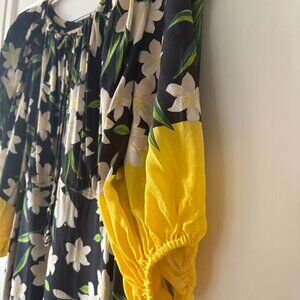 Kobi Halperin Silk Floral Midi Dress Size S